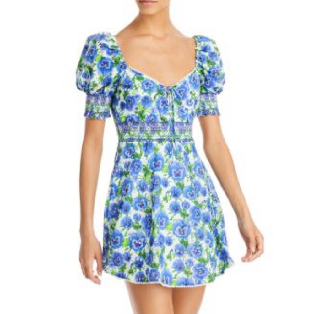 ALICE + OLIVIA CRAWFORD LACE DRESS